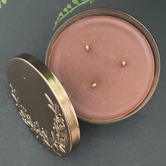 BBW Hot Cocoa & Cream White Barn Bath & Body Works 3 Wick Candle - Picture 6 of 10